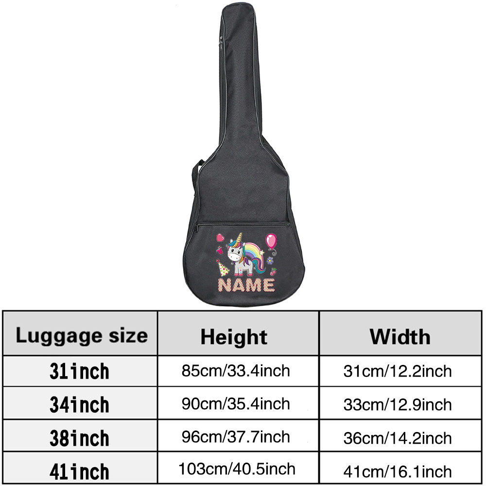 Tas Gitar Custom Nama 36-41 in - Musical Instrument With Names ulasan dan harga