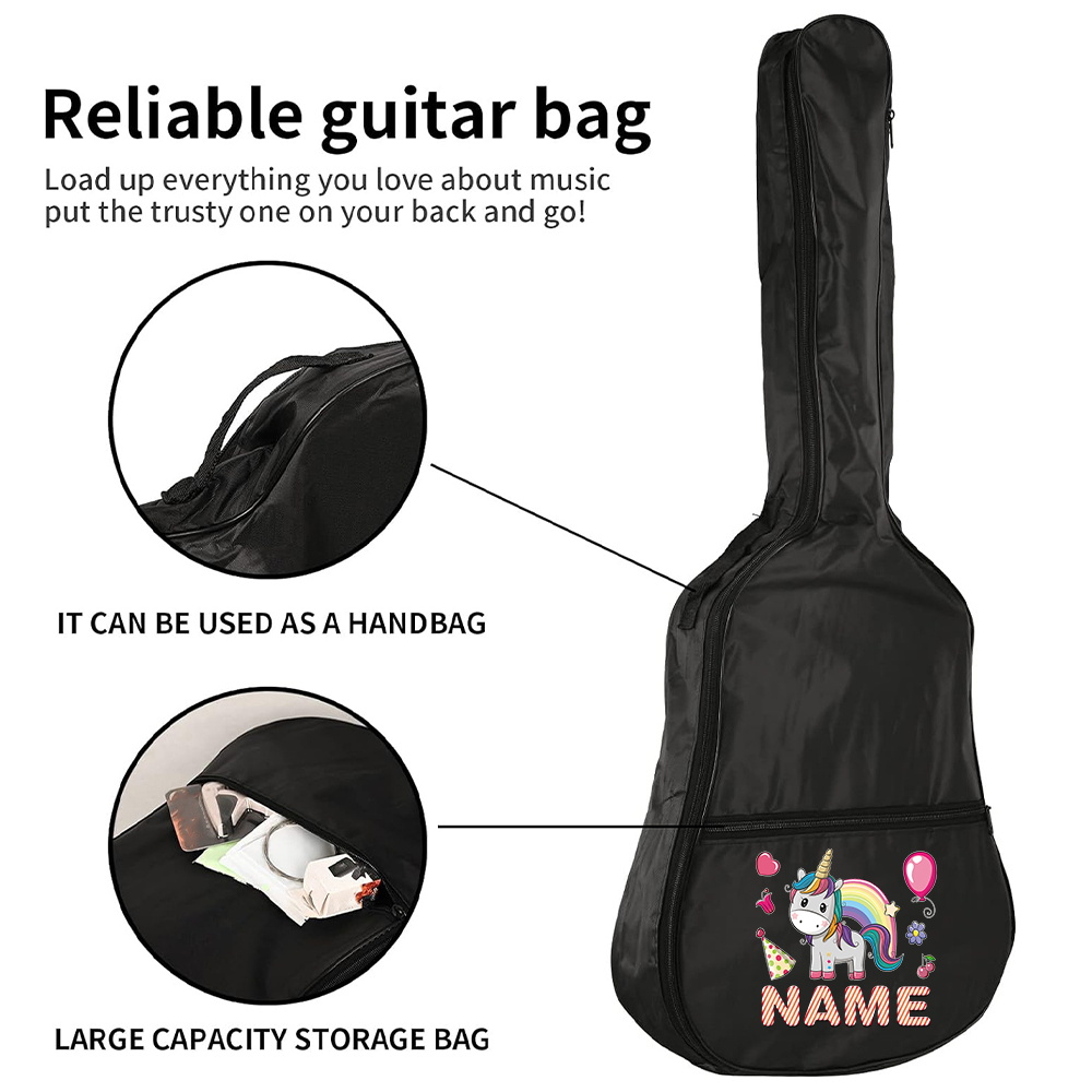 Tas Gitar Custom Nama 36-41 in - Musical Instrument With Names ulasan dan harga