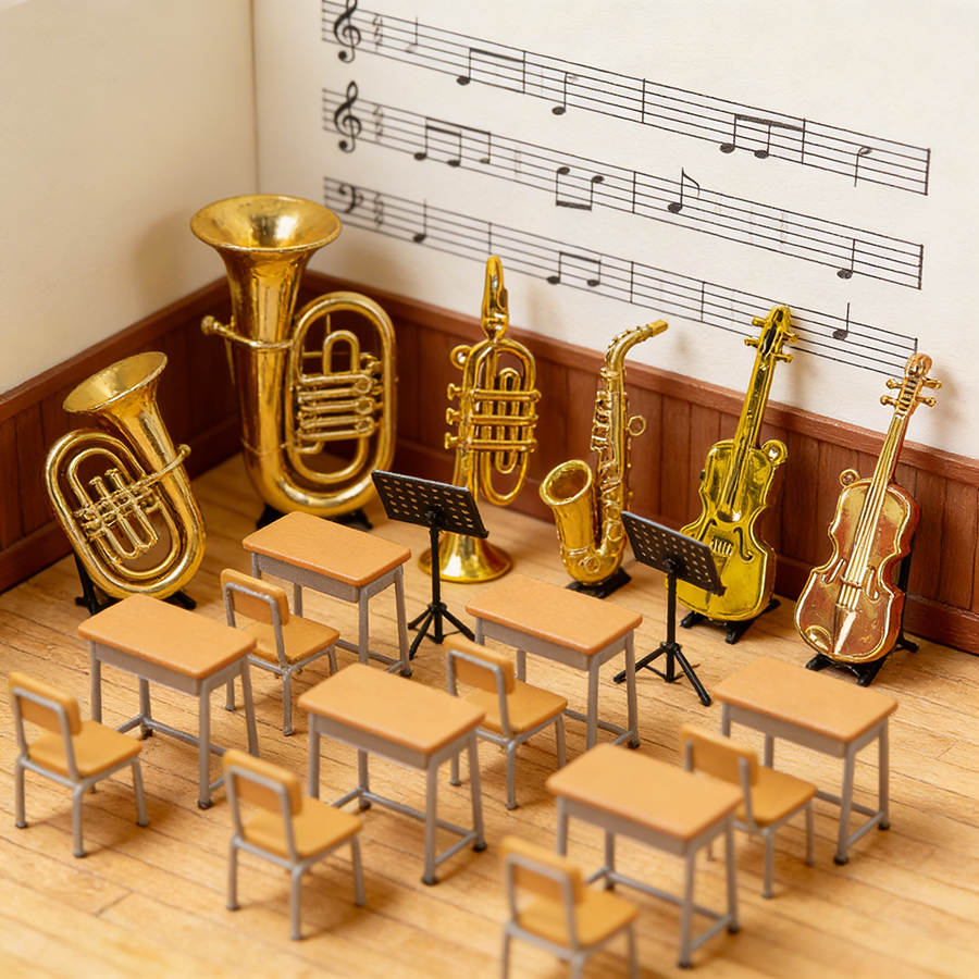 5/10 Buah 2-7Cm Miniatur Ornam - Musical Instrument Veena ulasan dan harga