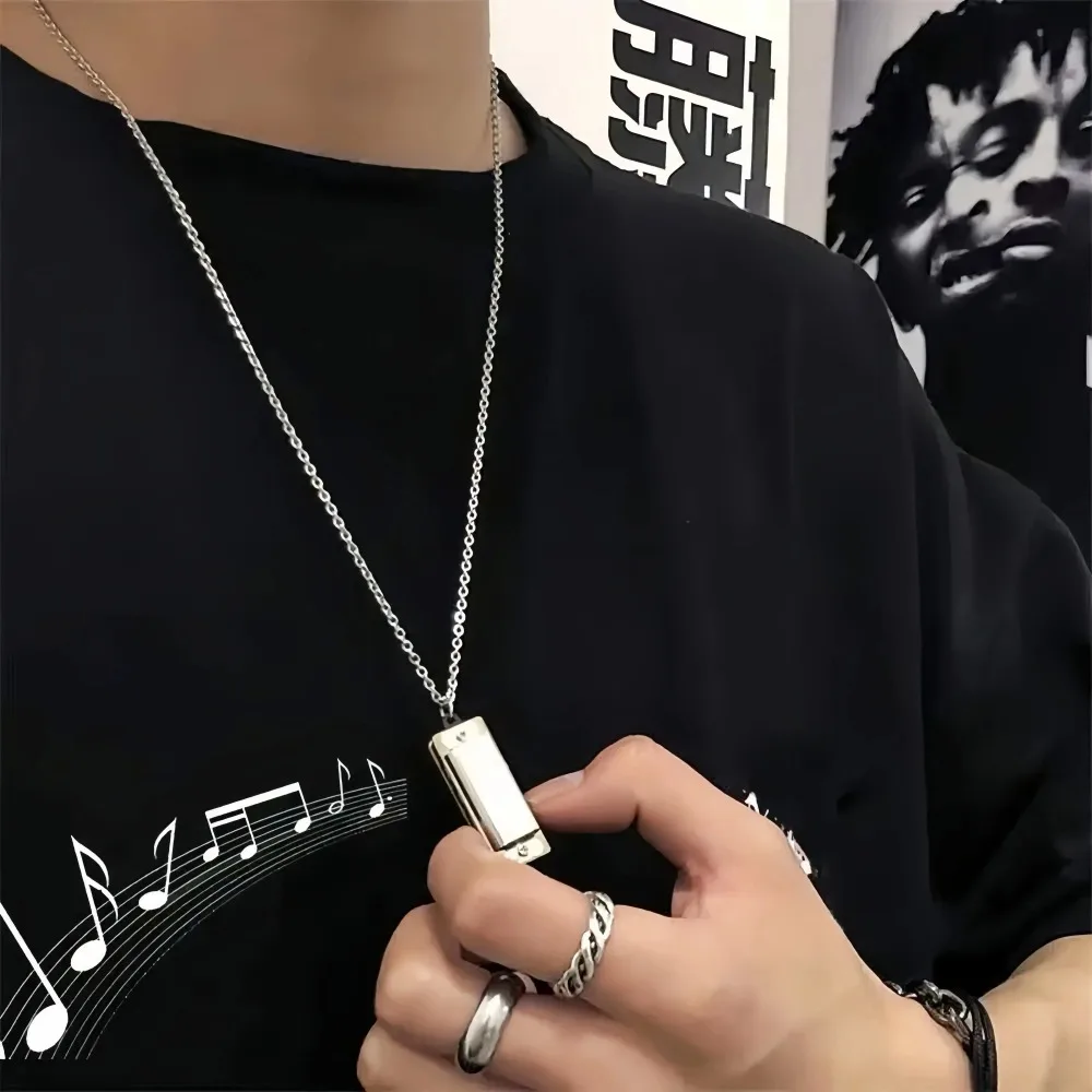 Kalung Harmonika Mini Pria dan - Musical Instrument You Blow Into ulasan dan harga
