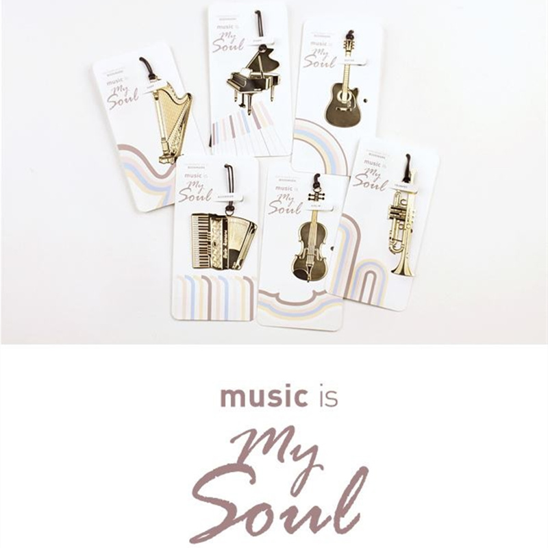 6Pcs Musik Bookmark Logam Warn - Musical Instrument Veena ulasan dan harga