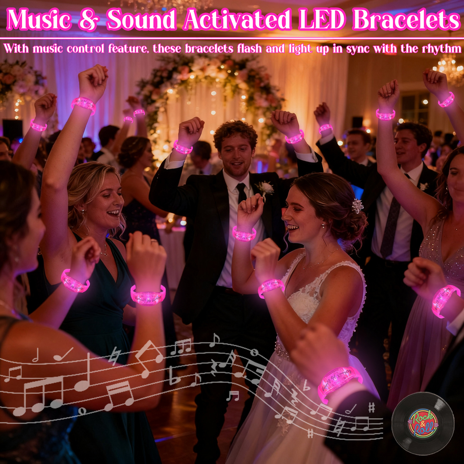 20-200 Buah Gelang LED Aktif d - Musical Instrument Jewelry ulasan dan harga