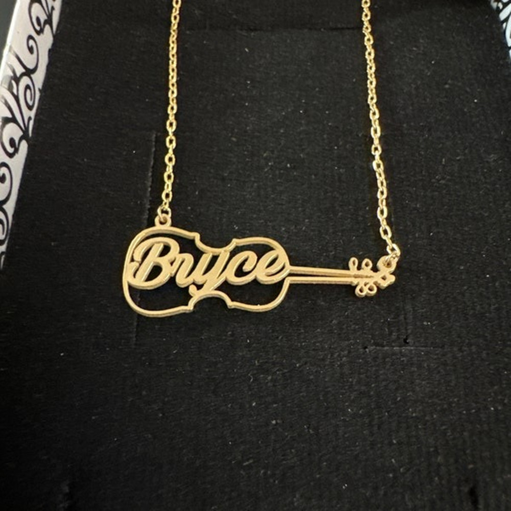 Kalung Biola Custom Personalis - Musical Instrument With Names ulasan dan harga