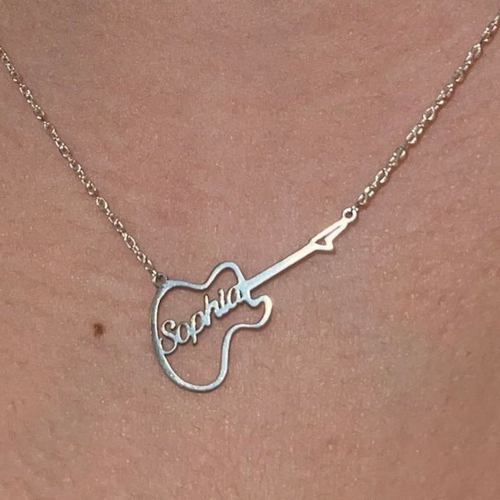 Kalung Biola Custom Personalis - Musical Instrument With Names ulasan dan harga