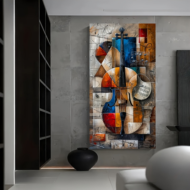 Poster Cello Abstrak Modern Ce - Musical Instrument Image ulasan dan harga