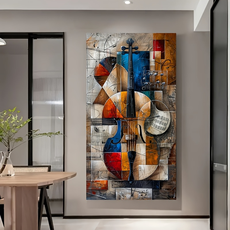 Poster Cello Abstrak Modern Ce - Musical Instrument Image ulasan dan harga