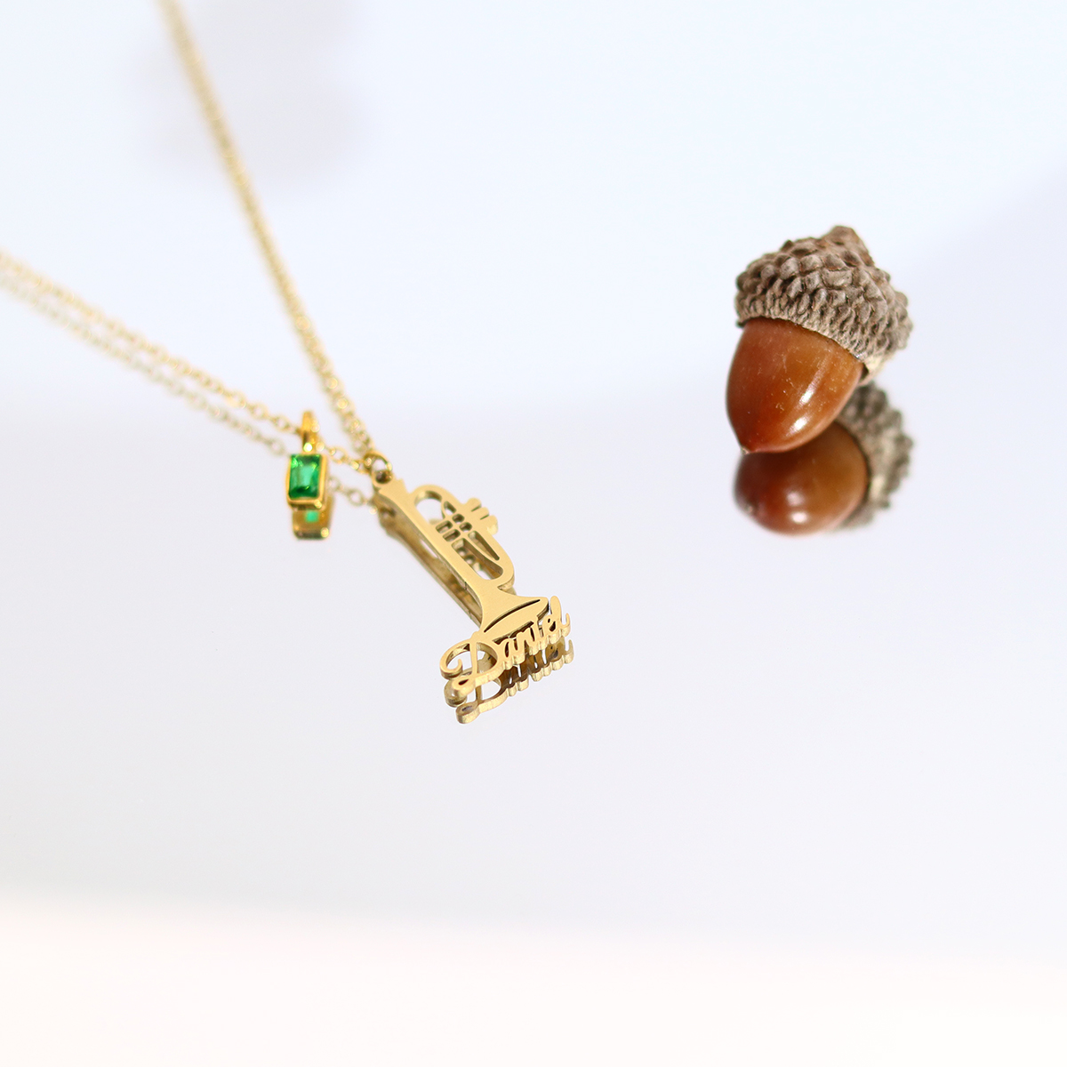 Kalung Terompet Nama Kustom Ba - Musical Instrument With Names ulasan dan harga