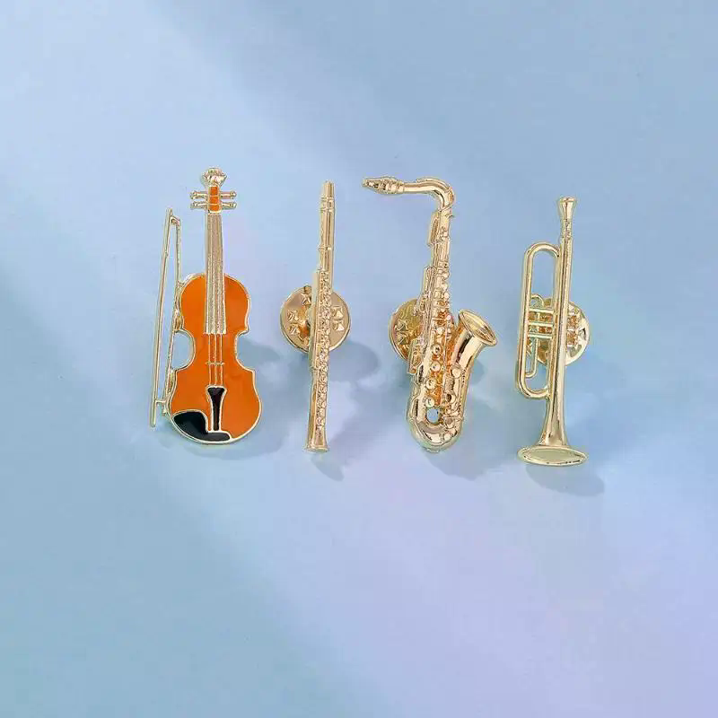 1 Buah Bros Enamel Orkestra Si - Musical Instrument Jewelry ulasan dan harga